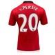 Robin Van Persie Signed Original Print Manchester United 2013-14 Shirt