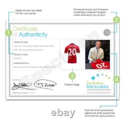 Robin Van Persie Signed Original Print Manchester United 2013-14 Shirt