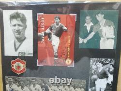 Roger Byrne Manchester United Busby Babes Munich Captain Hand Signed Photocard