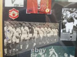 Roger Byrne Manchester United Busby Babes Munich Captain Hand Signed Photocard