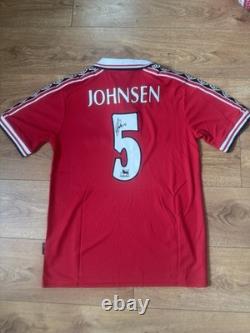 Ronnie Johnsen Signed Manchester United Shirt Legend Autograph