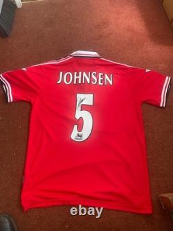 Ronnie Johnsen Signed Manchester United Shirt Legend Autograph