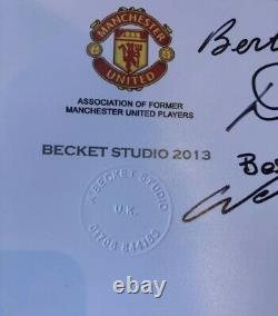 Rooney Charlton and Denis Law signed Limited edition Manchester United