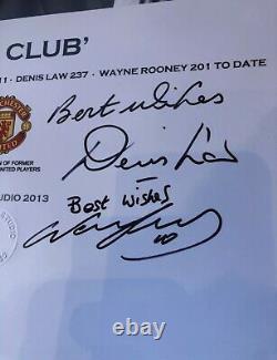 Rooney Charlton and Denis Law signed Limited edition Manchester United