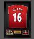 Roy Keane Signed Manchester United Football Shirt In A Framed Presentation