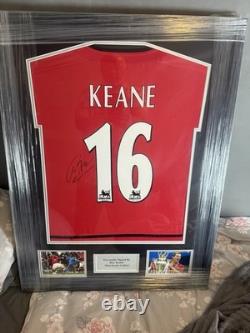 Roy Keane Signed Manchester United Shirt With COA