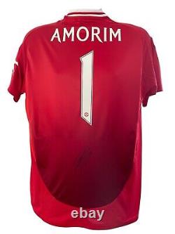 Ruben Amorim Signed Manchester United Shirt With COA and Photo Proof