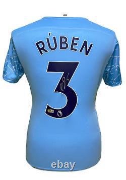 Ruben Dias Signed Manchester City 2020/21 Football Shirt See Proof + Coa