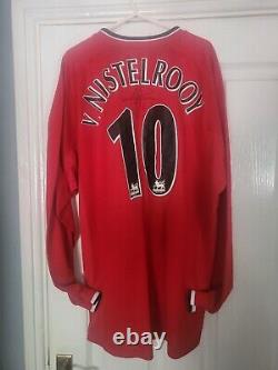 Ruud Van Nistelrooy Signed Manchester United Man Utd Shirt Top