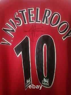 Ruud Van Nistelrooy Signed Manchester United Man Utd Shirt Top
