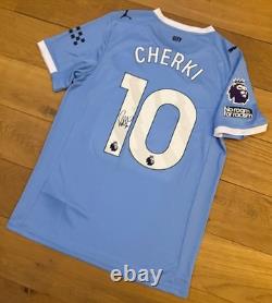 Ryan Cherki Hand Signed Manchester City 25/26 Home Shirt + COA