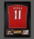 Ryan Giggs Hand Signed Manchester United Football Shirt In A Framed Presentation