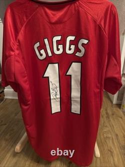 Ryan Giggs Man United Hand Signed Champions League Final 1999 Shirt with COA