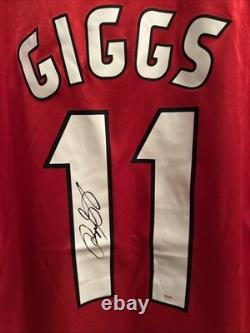 Ryan Giggs Man United Hand Signed Champions League Final 1999 Shirt with COA