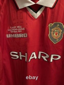 Ryan Giggs Man United Hand Signed Champions League Final 1999 Shirt with COA