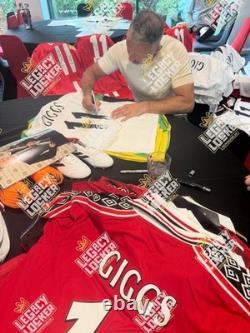 Ryan Giggs Manchester United Hand Signed Shirt with COA & Photo Proof