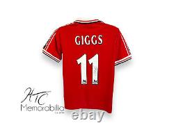 Ryan Giggs Manchester United Signed 1999 Football Shirt COA