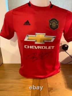 Ryan Giggs Manchester United Signed Kids Size 11/12 Shirt COA £99