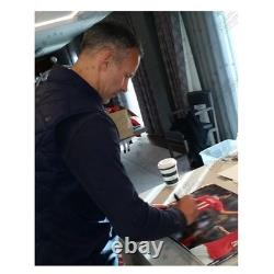 Ryan Giggs & Paul Scholes Signed Manchester United Football Photo. Damaged E
