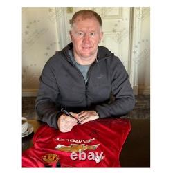 Ryan Giggs & Paul Scholes Signed Manchester United Football Shirt. Framed