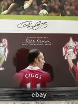 Ryan Giggs Signed 23 X 16 Manchester United 1999 Fa Cup Framed Photo Coa