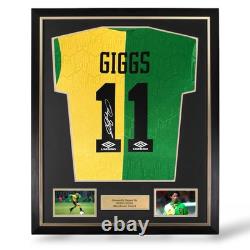 Ryan Giggs Signed Manchester United 1992-1994 Third Shirt- Deluxe Framed