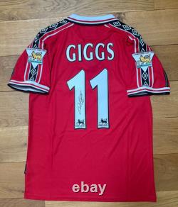 Ryan Giggs Signed Manchester United 1998-99 Treble Season Shirt With Photo Proof