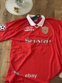 Ryan Giggs Signed Manchester United 1999 Champions League Final Shirt BNWT L