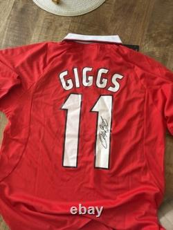 Ryan Giggs Signed Manchester United 1999 Champions League Final Shirt BNWT L