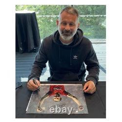 Ryan Giggs Signed Manchester United Football Photo UCL Winner. Framed