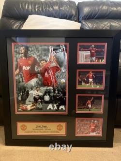 Ryan Giggs Signed Manchester United Montage Framed with COA