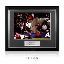 Ryan Giggs Signed Manchester United Photo Semi-Final Goal. Deluxe Frame