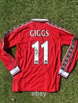 Ryan Giggs Signed Manchester United Shirt Long Sleeve Autograph