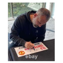 Ryan Giggs Signed Manchester United Street Sign. Framed
