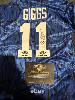 Ryan Giggs Signed Manchester United Umbro Shirt 11, Private Signings COA