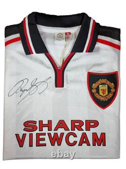 Ryan Giggs Signed Official Manchester United Iconic1999 White Away Shirt