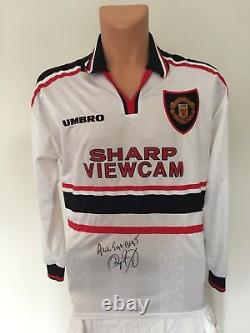 Ryan Giggs Signed Shirt Manchester United Autograph 1999 Jersey Memorabilia COA