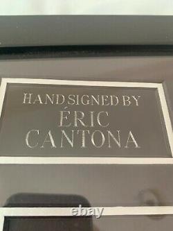 SIGNED & FRAMED ERIC CANTONA No7 MANCHESTER UNITED HOME SHIRT WITH COA