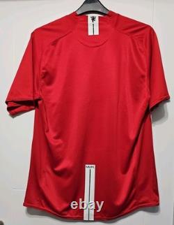 SIGNED MANCHESTER UNITED NIKE AIG HOME SHIRT 07/08 08/09 First Team MAN Players