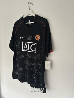 SIGNED Manchester United Away 07/08 Shirt Size XL Brand New With Tags