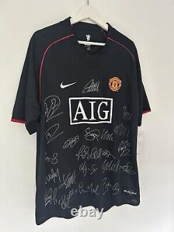 SIGNED Manchester United Away 07/08 Shirt Size XL Brand New With Tags