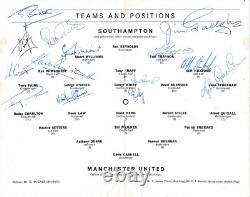 SIGNED PROGRAMME Southampton v Manchester United 1963 MULTIPLE AUTOGRAPHS