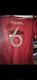 SIGNED Paul POGBA Adidas Manchester United Home Shirt Size L Adults Short Sleeve