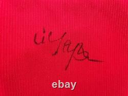 SIGNED Sir Alex Ferguson 98/99 Manchester United Treble Winners Shirt