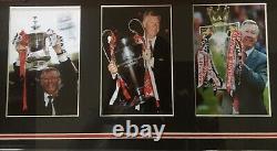 SIR ALEX FERGUSON FRAMED Signed MANCHESTER UNITED UNPERSONALISED 99 Shirt COA