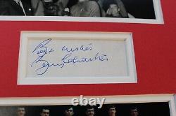 SIR BOBBY CHARLTON Manchester United Framed SIGNED Autograph Photo Display COA