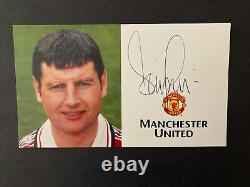 Scarce Alex Ferguson Signed Treble Manchester United Club Card Man Utd 1999 X 4