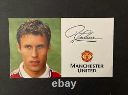 Scarce Alex Ferguson Signed Treble Manchester United Club Card Man Utd 1999 X 4