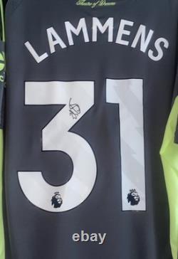Senne Lammens Signed Manchester United 25/26 goalkeeper Football Shirt PROOF
