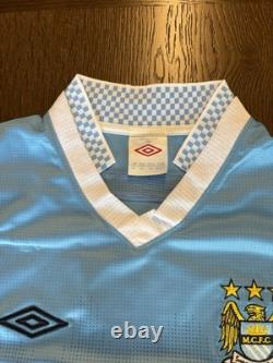 Sergio Aguero 2011-12 Signed Manchester City Shirt With Becketts COA